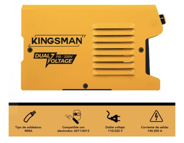 Soldador Kingsman Kings140  – Máquina de Soldadura MMA de voltaje dual (110/220V) - Image 5